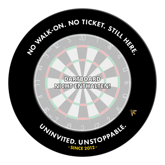 Abgebildet ist das McDart Arena Wespe Dartboard Surround. Dieses Produkt dient als Umrandung für ein Dartboard.