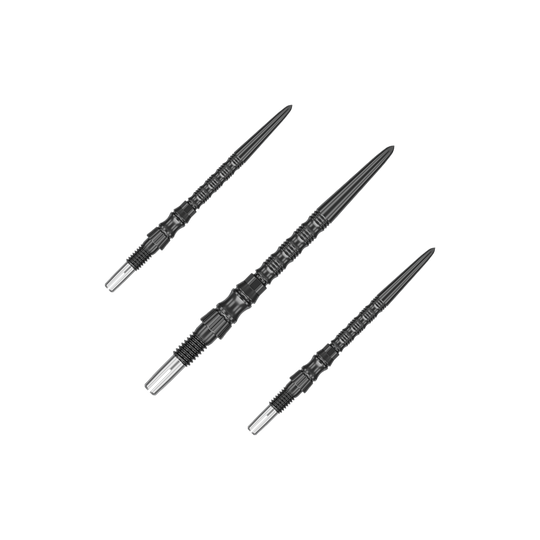 Stalowe groty do lotek Target Signature Swiss Point TRB – czarne Dieses Bild zeigt Dartspitzen in schwarzer Farbe, 30mm Länge, vermutlich das Set. Die Dartspitzen sind als Zubehör für Darts dargestellt.