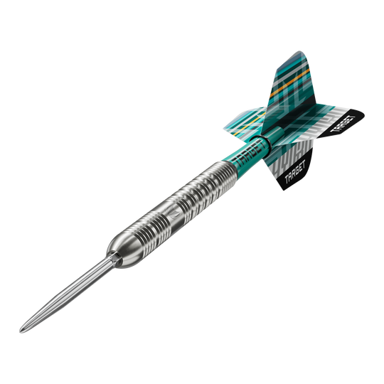 Stalowe lotki Target Hydro 01 Swiss Point Das Produkt Target Hydro 01 Swiss Point Steeldarts wird auf diesem Bild gezeigt. Die Abbildung legt den Fokus auf die Besonderheiten der Darts.