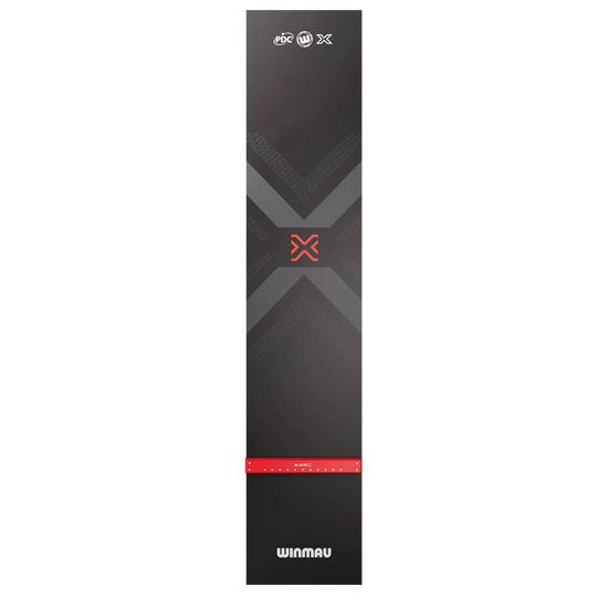 Die Abbildung zeigt die Winmau Blade X PVC Dartmatte. Die Dartmatte besteht aus strapazierfähigem PVC und ist für den Schutz des Bodens beim Dartspiel konzipiert.