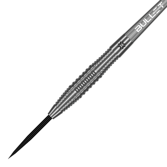 Stalowe lotki Bullet Ranger Das Bild zeigt Bullet Ranger Steeldarts. Die Steeldarts liegen nebeneinander und sind gut sichtbar.