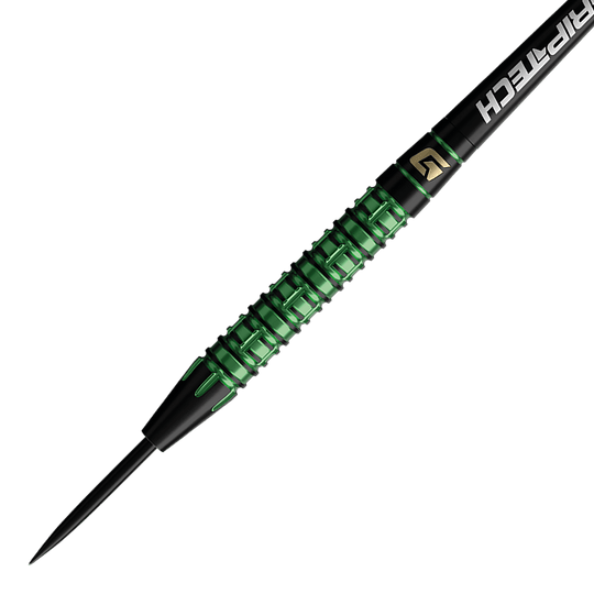 Lotki GOAT Athlete Green Tungsten Steel Das Foto zeigt einen einzelnen GOAT Athlete Tungsten Steeldart. Das Produkt bietet ein präzises Design.