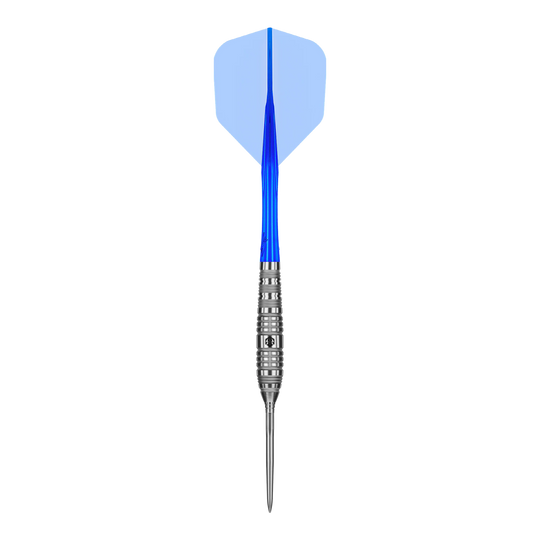 Das Bild zeigt die Caliburn Rix EZ-EVO R3 Steeldarts. Der Artikel ist für das Dartspiel gedacht und präsentiert sich in hochwertigem Design.