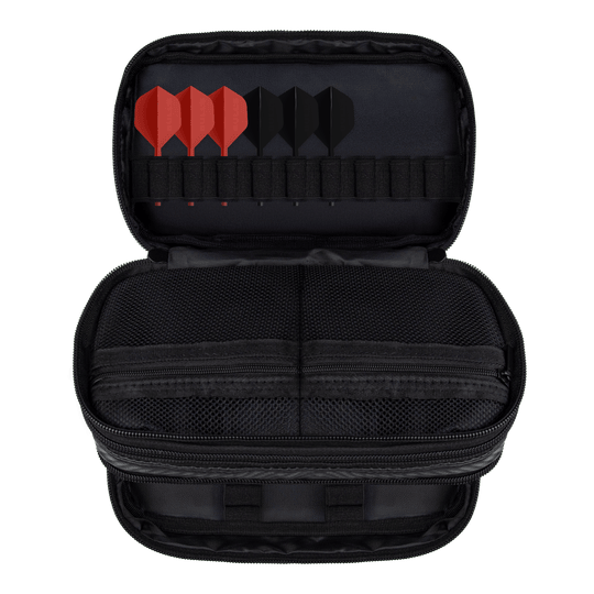 Portfel Bulls NL Carbon Das Bild zeigt das Bulls NL Carbon Wallet. Dieses Produkt ist eine praktische Aufbewahrung für Darts und Zubehör.