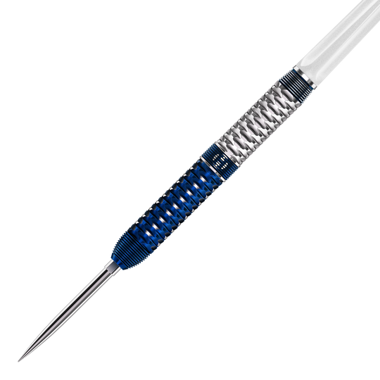 Gezeigt werden die Harrows GEO Parallel Quick Point Steeldarts. Die Darts sind klar und deutlich zu erkennen.