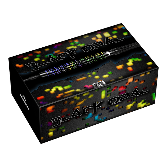 Lotki Mission Black Opal Soft Darts - 20g Dieses Bild zeigt die Mission Black Opal Softdarts - 20g. Die Softdarts werden detailliert präsentiert.