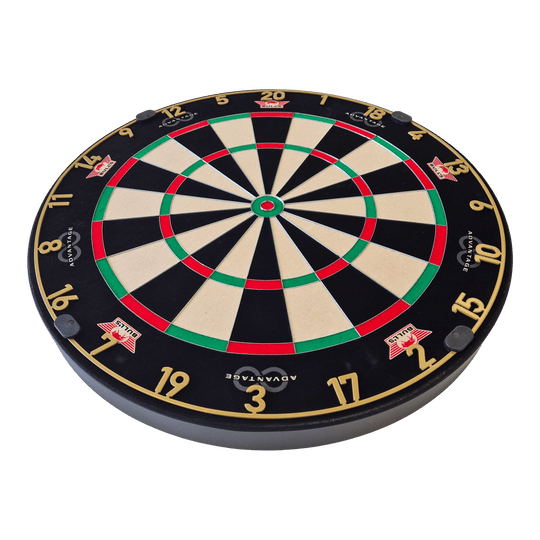 Stalowa tarcza do darta Bulls NL Advantage 8 Auf dem Bild ist das Bulls NL Advantage 8 Steeldartboard zu sehen. Es eignet sich ideal für ambitionierte Dartspieler.