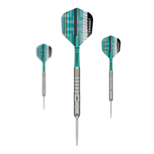 Stalowe lotki Target Hydro 01 Swiss Point Abgebildet ist das Set der Target Hydro 01 Swiss Point Steeldarts. Das Set enthält mehrere hochwertige Darts für anspruchsvolle Spieler.