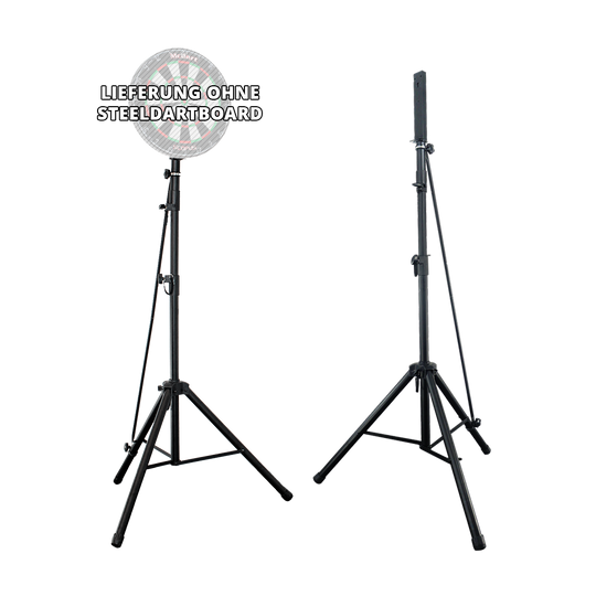 Das Bild zeigt das GranBoard 132 Elektronisches Dartboard und den Hybrid Pro Dartboardständer als Komplettset. Beide Produkte überzeugen durch ihre hochwertige Verarbeitung.