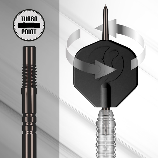 Narzędzie Shot Turbo Point Das Foto zeigt das Shot Turbo Point Tool. Dieses Tool wird für den Wechsel und die Pflege von Dartspitzen verwendet.