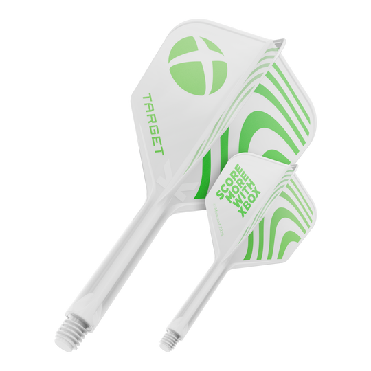 Lotki Target Xbox K-Flex No6 – białe Hier ist wahrscheinlich ein Target Xbox KFlex No6 Flights in der Größe 26mm abgebildet. Die Darstellung zeigt ein einzelnes Dart-Flight-Zubehörteil.