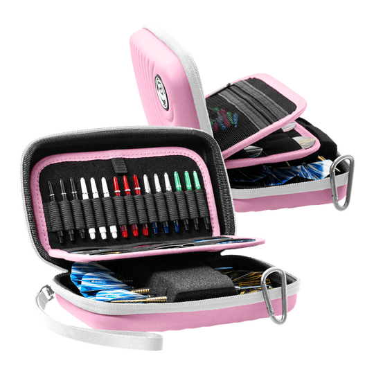Etui na lotki Bulls Orbis XL – różowe Abgebildet ist das Bulls Orbis XL Dartcase in der Farbe Pink. Es bietet viel Platz für Dartzubehör.