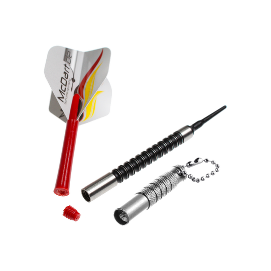 Środek do usuwania pozostałości po trzonku pocisku Das Bild zeigt noch einmal einen Bullet Shaftrest Entferner in Silber. Es ist ein Werkzeug zum Entfernen von Shaftrests bei Dartpfeilen.