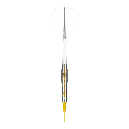 Miękkie lotki Caliburn Starships Series Falcon - 20 g Auf dem Bild ist das Produkt Caliburn Starships Series Falcon Softdarts - 20g zu sehen. Es handelt sich um einen Softdart mit ansprechendem Design.