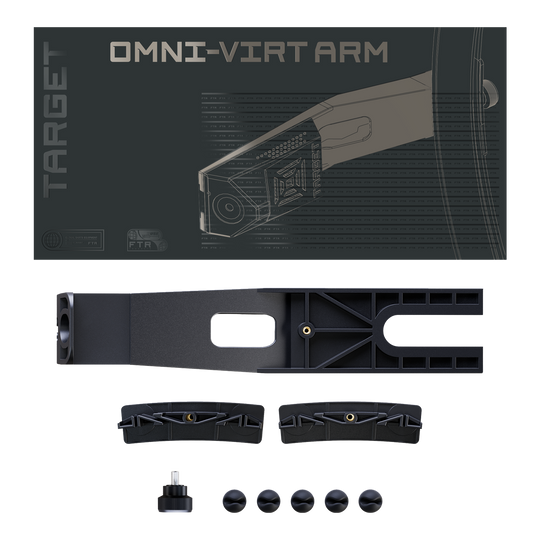 Dieses Bild präsentiert den Target OMNI VIRT Kamera Arm. Das Produkt ist ein spezieller Kamerahalter für Dartspieler.