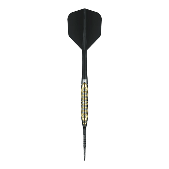 Stalowe lotki Caliburn Halo H2 - 22,5 g Abgebildet sind die Caliburn Halo H2 Steeldarts mit einem Gewicht von 22,5g. Die Darts bieten ein modernes Design und eine hervorragende Griffigkeit.
