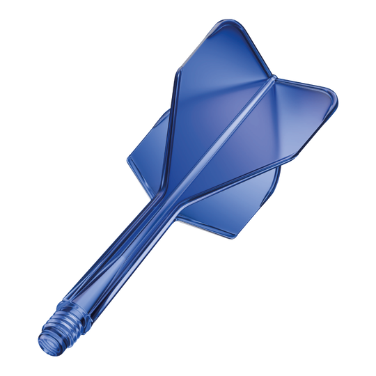 System wału lotniczego GOAT A1R No6 - niebieski Das Bild zeigt das Produkt "GOAT A1R No6 Flight-Shaft-System" in Blau. Es handelt sich um einen einteiligen Flight-Shaft für Darts.