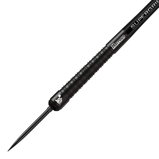Lotki stalowe Harrows Supergrip 90 Black Edition Quick Point Diese Steeldarts gehören zur Harrows Supergrip 90 Black Edition Quick Point Serie. Sie bieten eine hochwertige Qualität und ein elegantes schwarzes Finish.