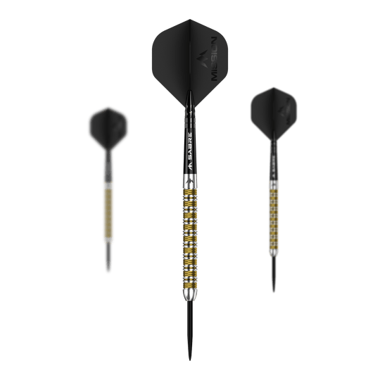 Misja Kinsuji Steeldarts Mission Kinsuji Steeldarts sind hochwertige Steeldarts. Dieses Bild zeigt das Produkt in Originalausführung.