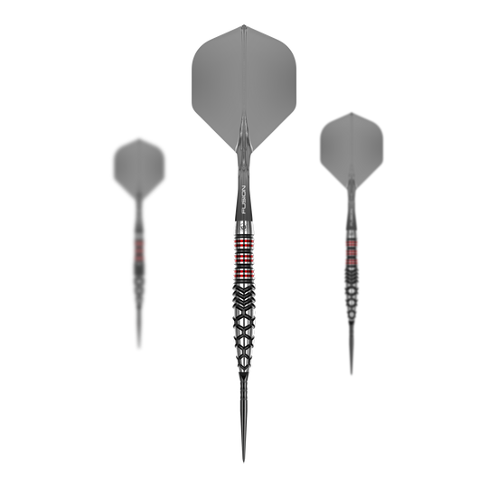 Winmau Fornax Torpedo Switch Points Steeldarts Das Bild zeigt die Winmau Fornax Torpedo Switch Points Steeldarts. Der Artikel besteht aus einem Set hochwertiger Darts für präzises Spiel.