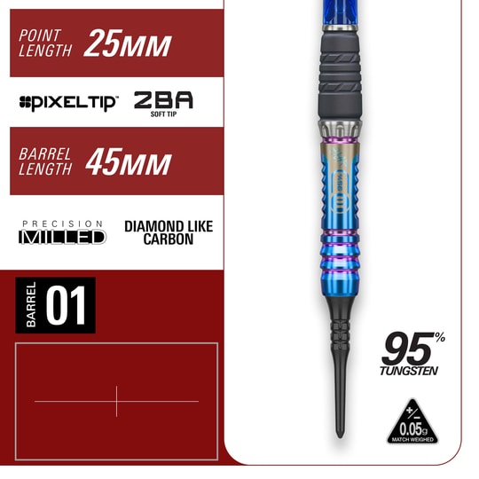 Miękkie lotki Target Japan Rising Sun GEN10 - 21,5 g Abgebildet ist Target Japan Rising Sun GEN10 Softdarts - 21,5g. Dieses Dart-Set ist für präzises Spielen konzipiert.