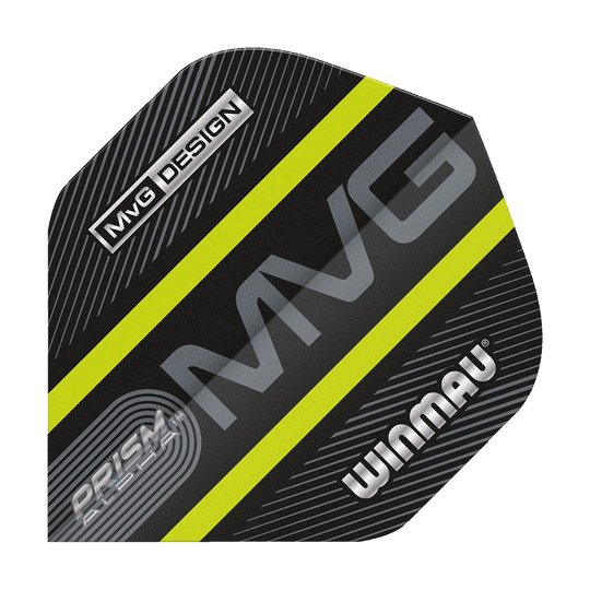 6915-188_Winmau_Prism_Alpha_MvG_Green_Standard_Flights_1CXkEgtQGbbuIi Winmau Prism Alpha MvG Green Standard Flights mit auffälligem Design. Die Flights sind im Set angeordnet.