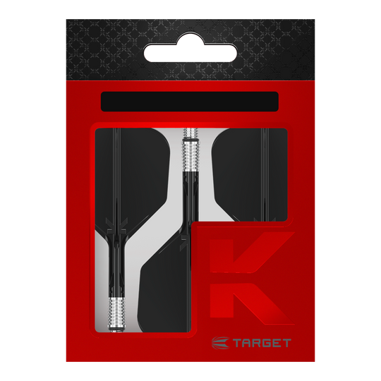 Target K-Shift No6 Flights - Schwarz. Diese schwarzen Dart-Flights von Target sind in No6-Form gestaltet.