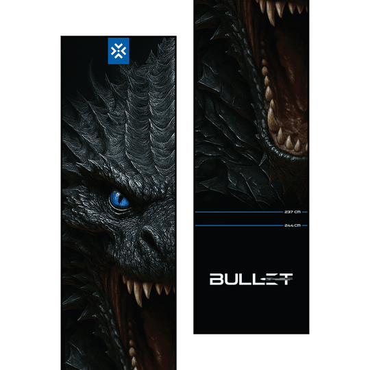Mata do rzutek Bullet Hydra Bullet Hydra Dartmatte ist klar abgebildet. Sie schützt den Boden beim Dartspiel.