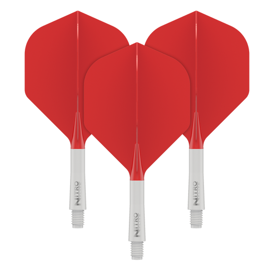 Red Dragon Nitroflite - White Shaft Red No2 Loty Abgebildet ist ein Red Dragon Nitro Flite Dart Flight, Weiß und Rot, No2, Short (22mm). Dieses Ersatzteil wird für Dartpfeile verwendet.
