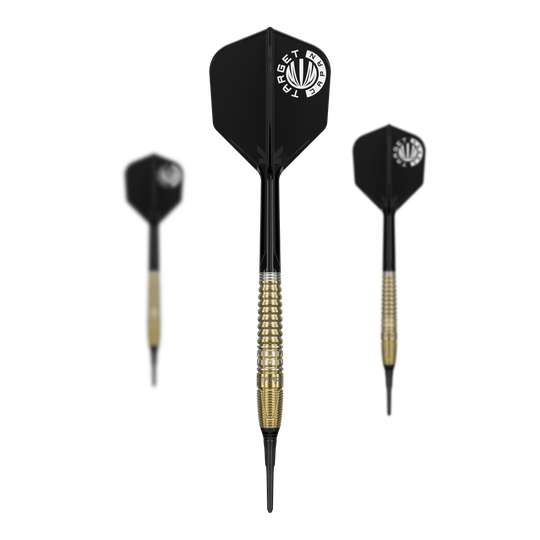 Target Japan Prime Series Harith Lim HotShot GEN3 Soft Darts - 18g Abgebildet ist ein Set der Target Japan Prime Series Harith Lim HotShot GEN3 Softdarts mit 18g. Das Set ist perfekt für Darts-Fans geeignet.