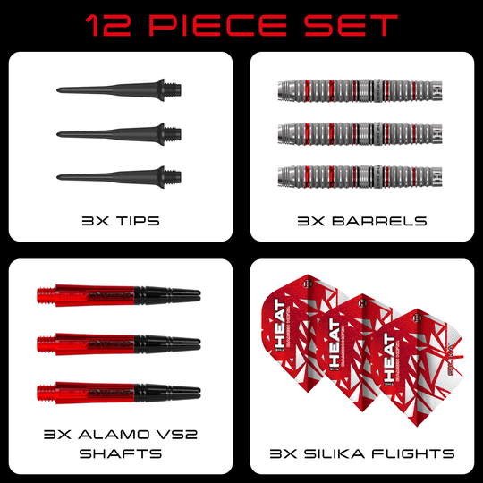 Harrow's Damon Heta Series 4 miękkie lotki Zu sehen sind Harrows Damon Heta Series 4 Softdarts. Dieses Produkt ist speziell für den Softdart-Sport entwickelt.