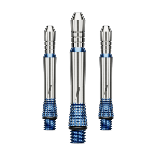 Ein Bild mit dem Dateinamen 380410_Target_Phil_Taylor_Power_Gx2_Titanium_Shafts_224mm_1Set. Es handelt sich vermutlich um ein Set Titan-Dartschäfte.