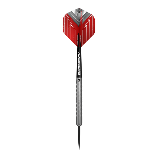 Dieses Bild zeigt die GOAT Podium Silver Steeldarts in Nahaufnahme. Die silbernen Darts sind detailliert zu erkennen.