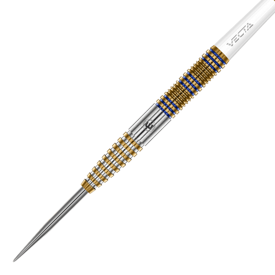 Die Winmau Daryl Gurney Signature Edition Steeldarts - 23g ist auf diesem Bild zu sehen. Diese Steeldarts sind für professionelle Dartspieler geeignet.