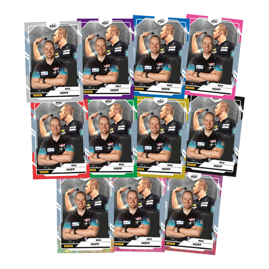Zu sehen sind Panini PDC World Championship 2026 Trading Cards - Collectors Box. Die Sammelkarten sind für Sammler und Dartliebhaber geeignet.