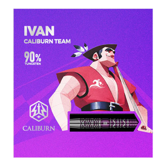 Caliburn Awakening Ivan Softdarts - 20g Das Bild stellt die Caliburn Awakening Ivan Softdarts - 20g dar. Diese Darts sind optimal für Softdart-Enthusiasten.