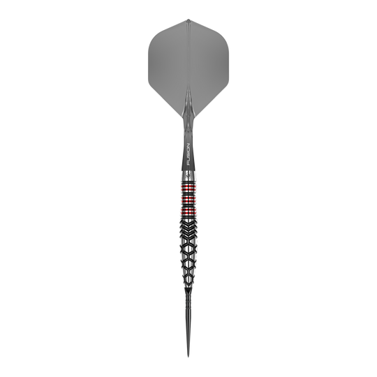 Abgebildet sind Winmau Fornax Torpedo Switch Points Steeldarts. Diese Steeldarts sorgen für ein professionelles Dart-Erlebnis.