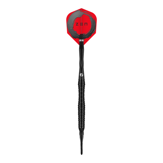 Shoty ZEN Scallop Soft Darts - 20g Hier sind die Shot ZEN Scallop Softdarts mit 20g Gewicht abgebildet. Das Bild zeigt die schlanke Form und das strukturierte Barrel.