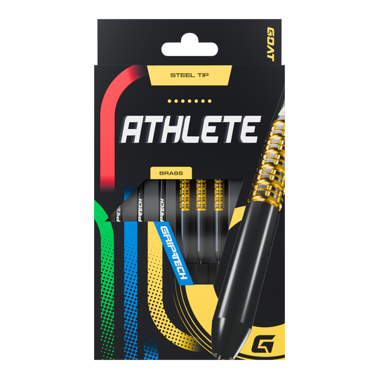 GOAT Sportowiec Żółte mosiężne Steeldarts - 12g