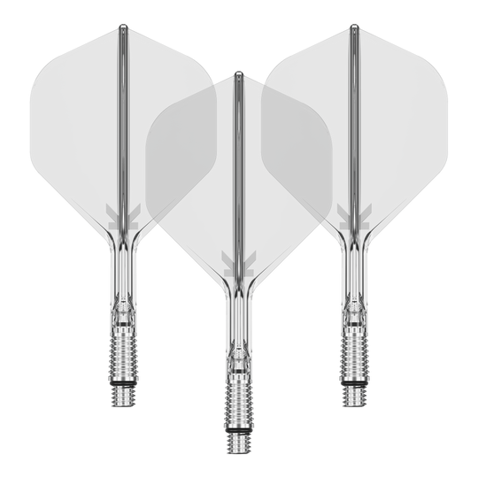 Target K-Shift No2 Standardowe loty - Wyczyść Abgebildet ist ein Set von Target KShift No2 Standard Flights in transparenter Ausführung mit 26mm. Das Zubehör eignet sich für den Dartsport.