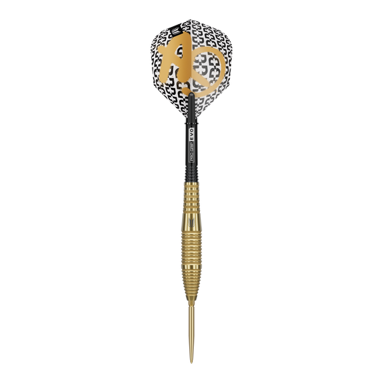 Stalowe lotki Target Bolide Envy 05 Swiss Point Gezeigt werden die Target Bolide Envy 05 Swiss Point Steeldarts. Die Darts sind detailliert abgebildet und heben das moderne Design hervor.