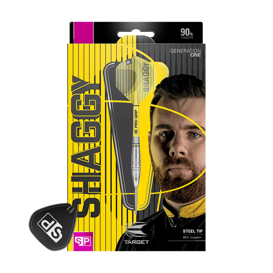 190222_Target_Scott_Williams_GEN1_Swiss_Point_Steeldarts_3 Die Abbildung zeigt die Produktverpackung der "Target Scott Williams GEN1 Swiss Point Steeldarts". Auf der Verpackung sind der Dartpfeil, das Logo sowie das Porträt eines Mannes zu sehen.