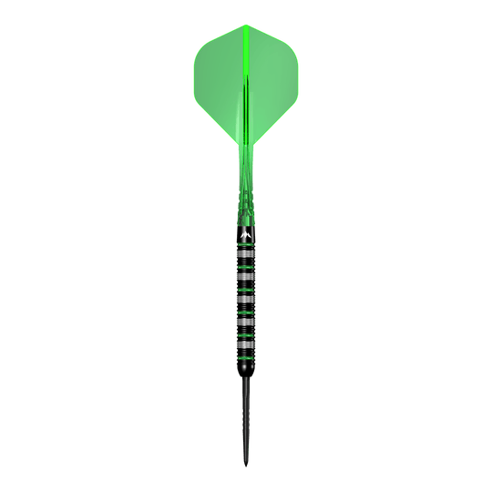 Lotki Mission Moldavite Steel - 23g Das Bild zeigt die Mission Moldavite Steeldarts - 23g. Die Dartpfeile sind speziell für Präzisionswürfe entwickelt.