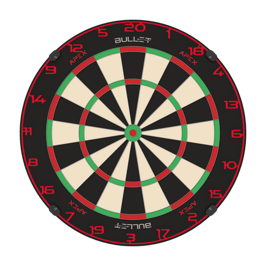 Pierścień z numerem tarczy do darta Bullet Dies ist ein Bild eines Dartboard-Zahlenrings in Rot. Der Dateiname ist BT1000120_Bullet_Dartboard_Zahlenring_Rot_2.