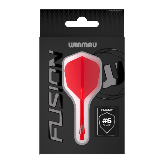 Winmau Fusion Flight Shaft System No6 Czerwony Hier ist das Winmau Fusion Flight-Shaft-System No6 in Rot abgebildet. Dieses Produkt ist ideal für Dartspieler geeignet.
