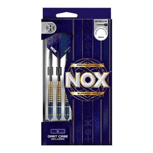 Lotki Harrows Nox Premium Brass Steel Darts Zu sehen sind die Harrows Nox Premium Brass Steeldarts. Die Dartpfeile zeichnen sich durch ihre hohe Qualität und Robustheit aus.