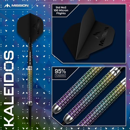 Misja Kaleidos Steeldarts Hier werden die Mission Kaleidos Steeldarts präsentiert. Sie eignen sich perfekt für ambitionierte Dartspieler.