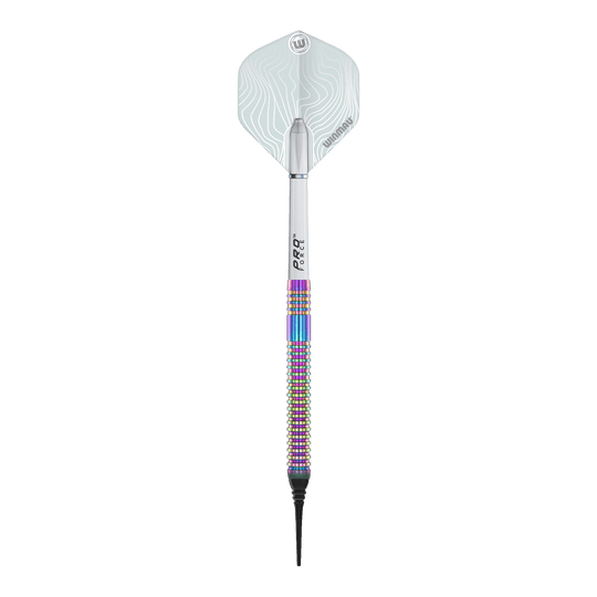Abgebildet sind Winmau Solaris Urban Softdarts mit 21g. Die Darts sind speziell für das Softdart-Spiel konzipiert.