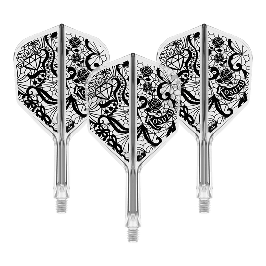 System wału lotniczego Target Japan K-Flex Diamond No6 Zu sehen ist das Target Japan K-Flex Diamond No6 Flight-Shaft-System in 19mm. Es handelt sich um eine Komponente für Dartpfeile.