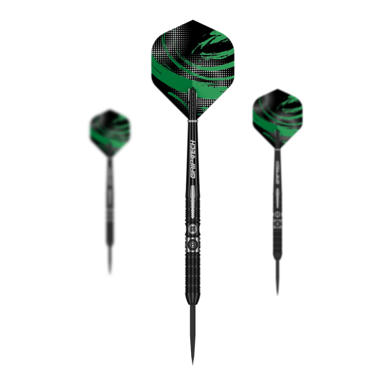 GOAT 8-Ball Steel Darts Dieses Foto zeigt ein Set der GOAT 8Ball Steeldarts. Es sind mehrere Dartpfeile als Set abgebildet.